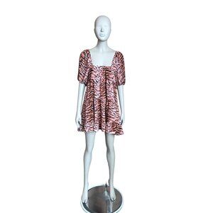 Buddy Love Brown and Black Tiger Striped Dress